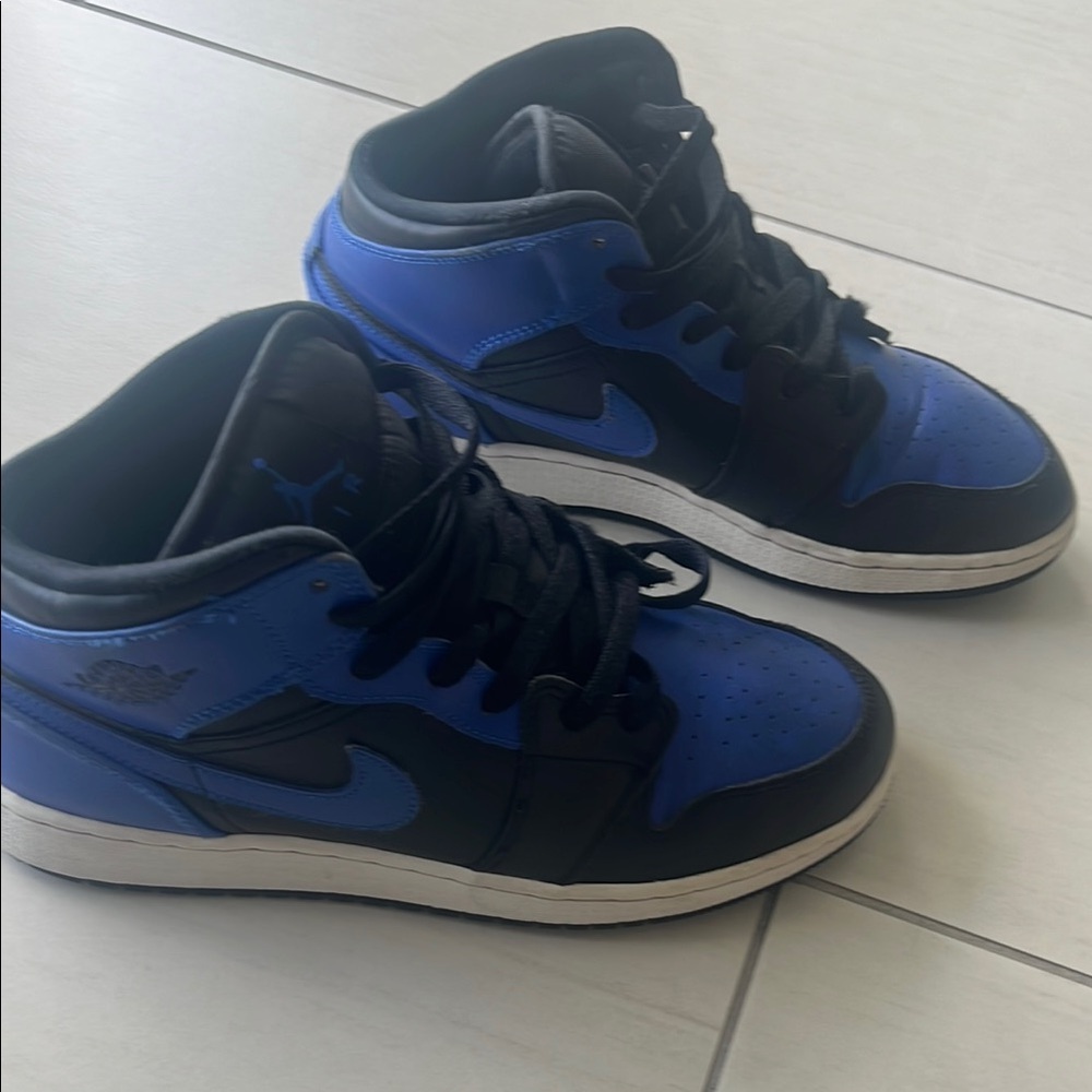 Blue and Black Sneakers